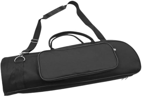 Trompeten Gigbag Koffer aus Oxford Gewebe mit Trageriemen | Schwarze Instrumententasche, Separate Fächer und Griffe, Kompakt für Geordneten Transport