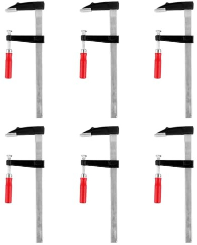 GBACHOOSE 6 Pièces Serre Joint 300 mm Pince Serre Joint F Gorge 80 mm Rouge