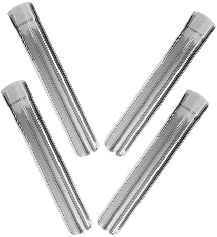 IDEANATEGRATE 4pcs Stainless Steel Chimney Flue Extension Pipes for Outdoor Stove Chimney Pipe Set, Flexible Installation with Advanced Welding Technology, Suitable for Camping and Fireplace Use