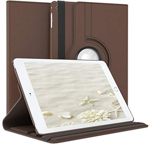 EAZY CASE - Tablet Hülle für iPad mini 4 Schutzhülle 7.9 Zoll Smart Cover Tablet Case Rotationcase zum Aufstellen Klapphülle 360° drehbar mit Standfunktion Tasche Kunstleder Braun