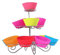 Trimming Shop Cupcake Stand 3 Tier Cake Stand Cupcake Holder for Dessert Spiral Metal Cupcake Stand for Themed Birthday Party Table Decoration Wedding Dessert Tower with 13 Mini Cake Food Display Set