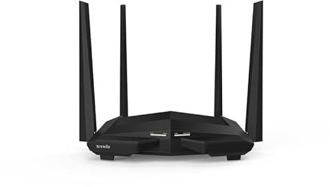 TENDA AC10 WIRELESS ROUTER DUAL-BAND (2.4 GHZ / 5 GHZ) GIGABIT ETHERNET BLACK