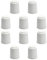Sossai® 10 x Türstopper NTS | Modell: Bernd | Höhe: 30mm | Ø: 27mm | Farbe: weiß | Zum Schrauben (Inkl. Befestigungsmaterial) | Bodenmontage
