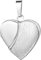 Medaillon Herz eismattiert mattiert verziert 925 Sterling Silber zum öffnen für Bildereinlage 2 Fotos Amulett von Haus der Herzen® mit Schmuck-Etui