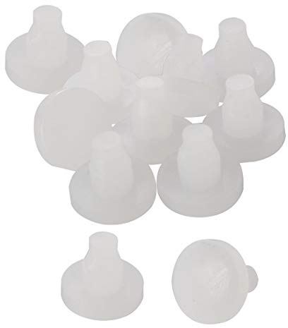 sourcing map 12pcs Pare-chocs de Dessus de Table en Verre avec Tige 7mm