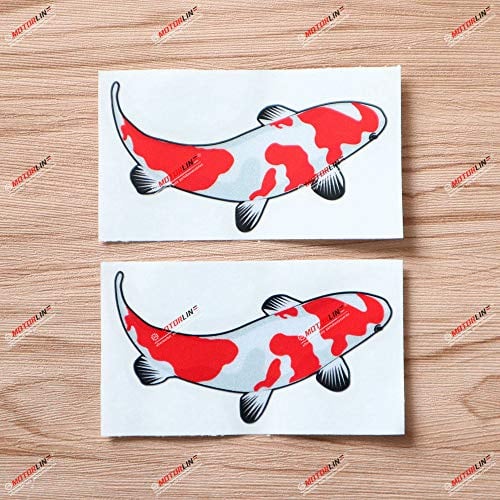 2X Reflektierend 15,2 cm Koi-Fisch, chinesisch, japanisch, JDM, Aufkleber, Auto-Vinyl, sda1