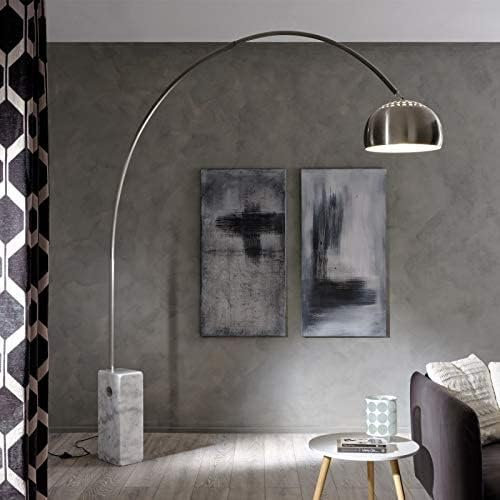 Stilprojectstore - lampada da terra con base marmo bianco luumos