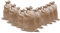10x Brandengel® Hochwasser Sandsäcke Jute Beutel 30x60cm inkl. Verschlussband THW Feuerwehr Hochwassersäcke Sandsack zum befüllen mit Bausand Beschwerung Wassersperre wiederverschließbar