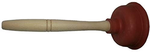 Sturalavandino In Gomma Con Manico In Legno Diametro 120 Mm