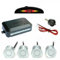 Kabalo Silver Wired Car Parking Rear Reverse 4 Sensors Kit Buzzer Radar LED Display Audio Alarm