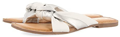 GIOSEPPO Sandalias Plateadas DE Corte Pala Anudada para Mujer Almon