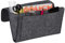 Relaxdays Betttasche, zum Einhängen, 5 Fächer, Aufbewahrung Bett, Sofa, Filz Bettorganizer HBT 26 x 28 x 5cm, dunkelgrau