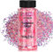 Lumineuse Paillettes, 100g Fluorescent Paillette pour Visage, Qualité Cosmétique Paillette pour Corps, Cheveux, DIY Résine époxy, Art de fête du festival et plus - Rose