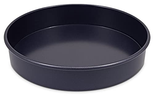 Zyliss Non-Stick Loose Base Round Cake Tin, 20cm/8in, Victoria Sponge Tin, Sandwich Tin/Pan for Baking, Carbon Steel, Dark Blue, Dishwasher Safe