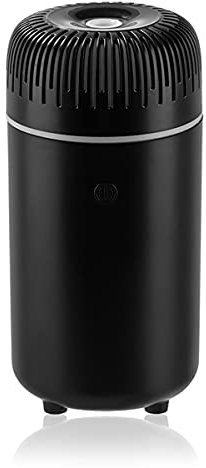 Portable Car Humidifiers, Essential Oil Diffuser Ultrasonic Aroma Humidifier with 7-Color Night Light, Mini Quiet Desktop Cool Mist Sprayer for Home Office Bedroom Yoga SPA, Waterless Auto-Off Black