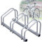 Gimisgu Soporte para 3 bicicletas de 35 a 55 mm de ancho de neumáticos, soporte múltiple, soporte para ruedas, soporte de suelo, parque de plancha, HBT 26 x 70,5 x 32 cm, color plateado