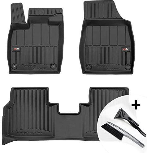 moto-MOLTICO 3D Gummimatten Auto, 4-teiliges Set, Allwetter Gummi Fußmatten, Antirutsch & Wasserfest Autoteppiche - passend für Skoda Enyaq IV VW ID.4 ab 2020