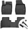 moto-MOLTICO 3D Gummimatten Auto, 4-teiliges Set, Allwetter Gummi Fußmatten, Antirutsch & Wasserfest Autoteppiche - passend für Skoda Enyaq IV VW ID.4 ab 2020