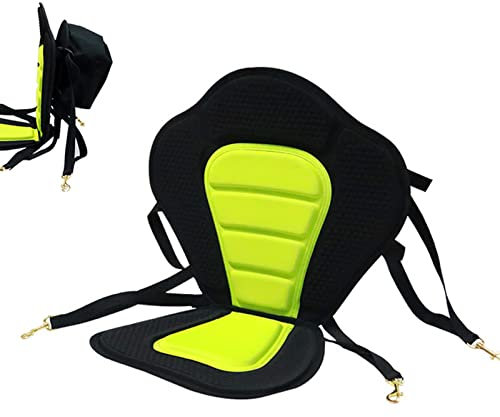 Sitzkajak Kajak Rückenlehne Kajak Sitz|Kajak-Sitz für Board Stand Up Paddle Surfboard Sitz mit Aufbewahrungstasche,Paddling Paddelboards Gepolsterte Sitz,Kanusitz mit hoher Rückenlehne