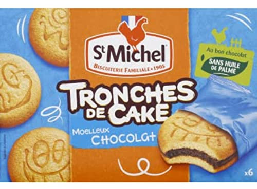 St Michel Biscuits tronches de cake au chocolat - La boite de 6 - 175 g