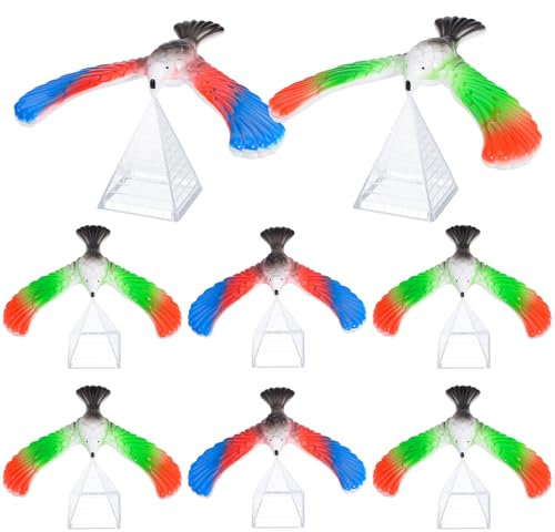 jojofuny 10 Stücke Schwebevogel Kinder Balance Vogel: Finger Balance Eagle Magical Physik Spielzeug Balancieren - Kinder Pädagogische Spielzeug für Frühe Kindheit Kindertag Kindergeschenke