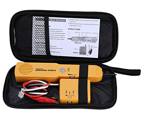Wire , Tester per Cavi Elettrici di Rete Generatore di Toni e Kit Sonda, RJ11 Circuit Wire Toner Circuit Breaker Finder Rilevatore di Linea