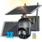 Xega【2 Solarpanels】 3G/4G LTE Überwachungskamera Aussen mit SIM Karte 2K HD 3MP PTZ Kabellos Kamera Outdoor PIR Erkennung Farb/IR Nachtsicht 2-Wege-Audio Cloud und TF-Karten IP66 Wasserdicht