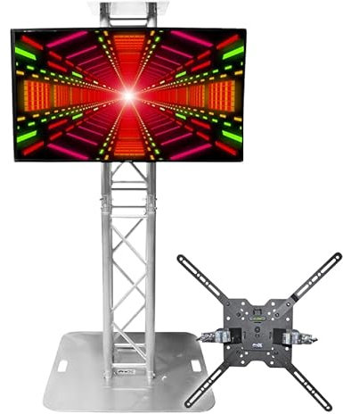 Prox XT-MEDIAMOUNT Universal 32 to 80 TV Bracket Clamp with Vesa Mounting Bracket for F34 F32 12 Bolt Truss or Speaker Stands