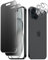 Funrae Matte Sichtschutz Schutzfolie Kompatibel mit iPhone 15 für Panzerglas + Kameraschutz[2+2 Stück], 9H Anti Fingerabdrücke Matt Anti-Spy Folie, Blendschutz Privacy Anti-Spähen Schutzglas