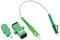 VGOL Cable de conexión de fibra óptica LC/APC-SC/APC - Jinete simple monomodo con adaptadores y acopladores, 20 cm