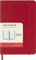 Moleskine Daily Planner, 12 Monate Tagesplaner 2025, Weicher Einband und Elastischer Verschluss, Farbe ScharlachRot, TaschenFormat 9x14 cm