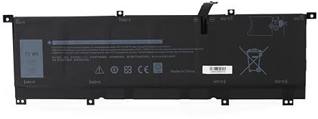CRLYLC 8N0T7 Batterie pour Dell XPS 15 9575 P73F001 15-9575-D1805TS D1805TS D2605TS D1605TS D1605TS D2801TS D2605TS i5-8305G i7-8705G 2-in-1 Precision 5530 2-in-1 TMFYT 0TMFYT 08N0T7 8NOT7Battery