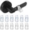 HonGien 12pcs Door Handle Bumper Guards Door Handle Bumper Guards Transparent Flexible Door Stopper Protectors PVC Transparent Stop Wall Damage Door Handle Protectors Buffer Walls(8-Shape)