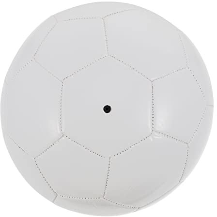 KITANDOVE Reinweißer Fußball Für Training Und Spiel DIY-fußball Für Hobby Und Deko Sportartikel Zum Malen Und Signieren
