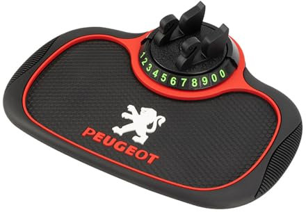 KUUTYB Support de téléphone de Voiture pour Tapis antidérapant de Voiture Multifonctionnel - pour Peugeot 3008 301 304 305 306 - clés et Gadgets.