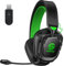 Skapendy Wireless Gaming Headset for PC, PS5, PS4-2.4GHz Lossless Audio USB & Bluetooth Gaming Headphones, Low Latency Headphones with Mic, 50Hrs Battery Life - For Mac, Tablets, Switch, Mobile