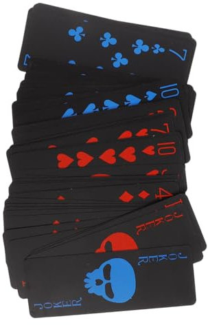 JOINPAYA Pokerkartendeck - Kunststoff Mit -Design Mattes PVC Kartenspiele Für Partys