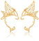 Elfen ohren ear cuff, Elfen kostüm damen, Elfenohren kinder, Elfenohren schmuck, Elfen schmuck (Gold)