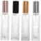 OSOLADY 4pièces Flacons Verre Transparent Vaporisateur Bouteilles De Voyage Rechargeables Pour Parfums Huiles Essentielles Et Produits Cosmétiques Design Élégant