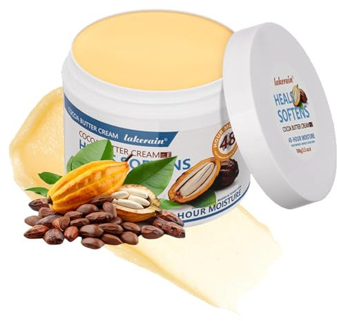 ARCHIDATE Kakaobutter Creme - Körperpflege Körperlotion - Cocoa Butter Cream Körpercreme Körperbutter - Feuchtigkeitscreme Gesicht für trockene Haut - Feuchtigkeitslotion Hautpflege Glatte Haut Frauen