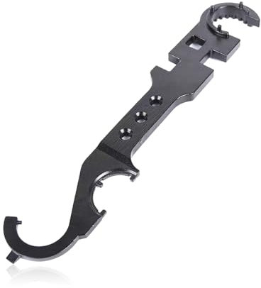 AR15/M4 Tactical Armorers Wrench Tool,Lock Spanner Wrenchs for Removal and Installation, Multi-functional Alloy Steel Castle Nut Wrenchs,Equipment Maintenance Wrench for Nut Removal,Automotive Repairs