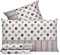 Riad Arredo Set Completo Letto Matrimoniale in 100% Cotone Morbidissimo - Completo Lenzuola in Cotone Delicato (Pois Lines Rosa)