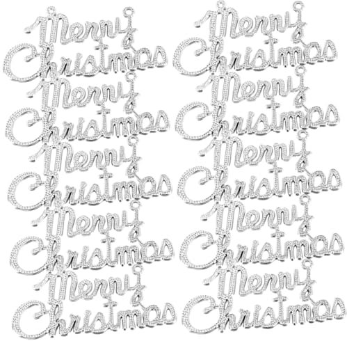 CHILDWEET Xmas Hanging Signs 20pcs Alphabet Decorations Christmas Tree Ornaments Party Decorations