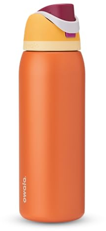Owala FreeSip Gourde Isotherme en Acier Inoxydable avec Paille pour le Sport, les Voyages et l'École - Bouteille d'Eau de Sport sans BPA - 1,2 l - Citrus Crush