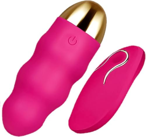 FOPS Uovo Vibrante Telecomandato per Donne 8,5x3 cm Silicone Morbido - Massaggiatore Intimo 20 Modalità Vibrazioni Impermeabile per Coppie Viaggi e Discrezione M17-7