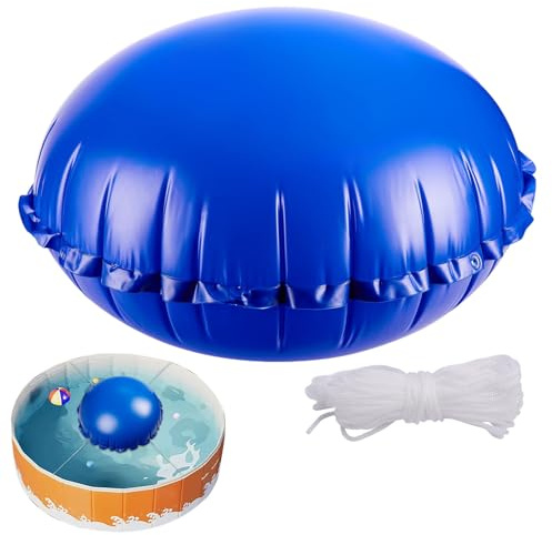 Poolkissen für den Winter – aufblasbarer Ball, 4 x 4 m, Frostschutz mit Seil | Eiskontrolle, Abdeckung für Pool mit kaltem, Garten, sicheres Becken