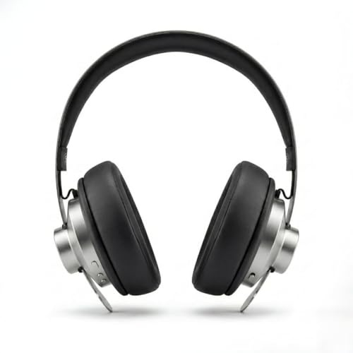 TELEFUNKEN ARCO Classic Edelstahl-Bluetooth-Kopfhörer – Ikonische Ganzmetall-Silhouette mit Luxus-Haptik – Beständiges Design-Statement & klare Bühnenabbildung (Schwarz)
