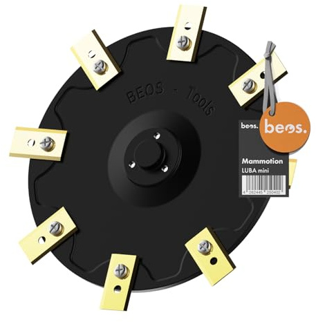 BEOS Messerteller für 8X Klingen - LUBA mini | LUBA mini 2 | Glasfaserverstärkte Messerscheibe - Ø 172 mm - Made in Germany - Für Mammotion