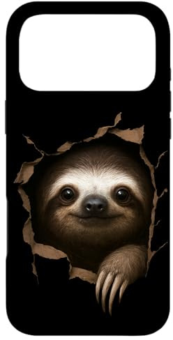 Hülle für iPhone 17 Pro Max Faultier zerrissenes Tuch Lustige 3D-Grafik