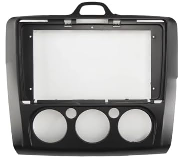 Auto Einbaurahmen 9 Zoll Für Ford Für Focus 2 MK2 2004–2011 Autoradio Einbaurahmen Mit DIN Anschluss Android GPS MP5 Stereoanlage Sowie Armaturenbrett Autoradio Blende(Black Frame-MT)